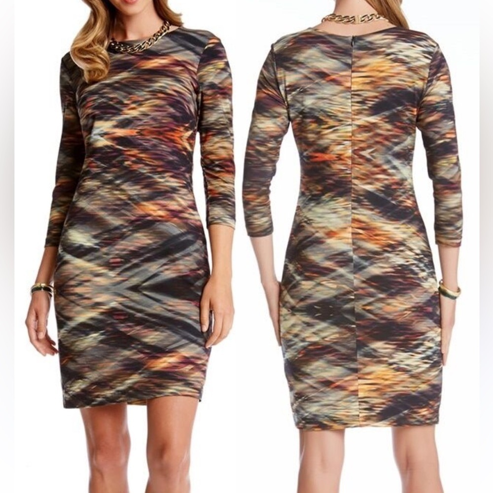 Karen Kane Crystal Vision Stretch Jersey Sheath Dress size Large